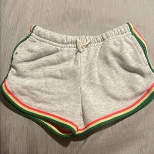 Old Navy Gray Athletic Shorts with Colorful Trim